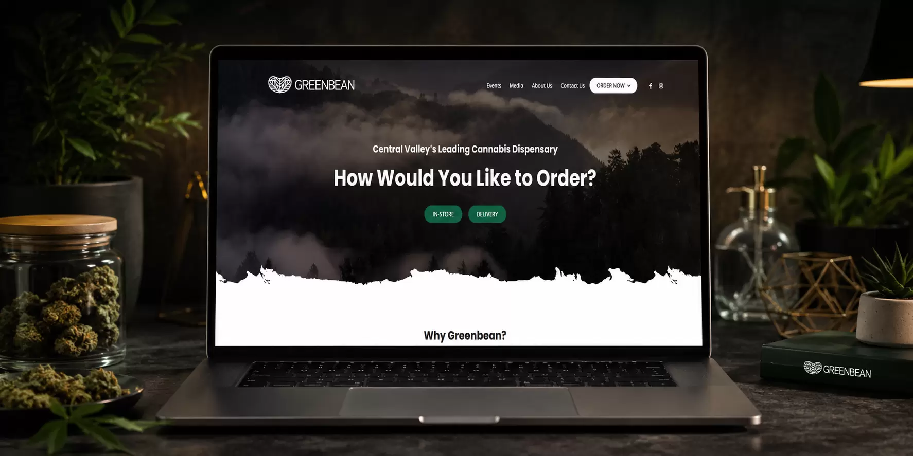 Green Bean Dispensary Website Case Study