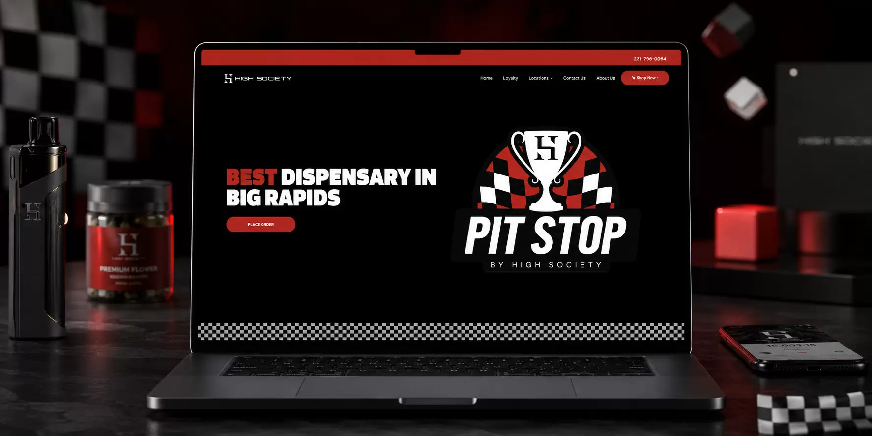 High Society Dispensary Website Case Study