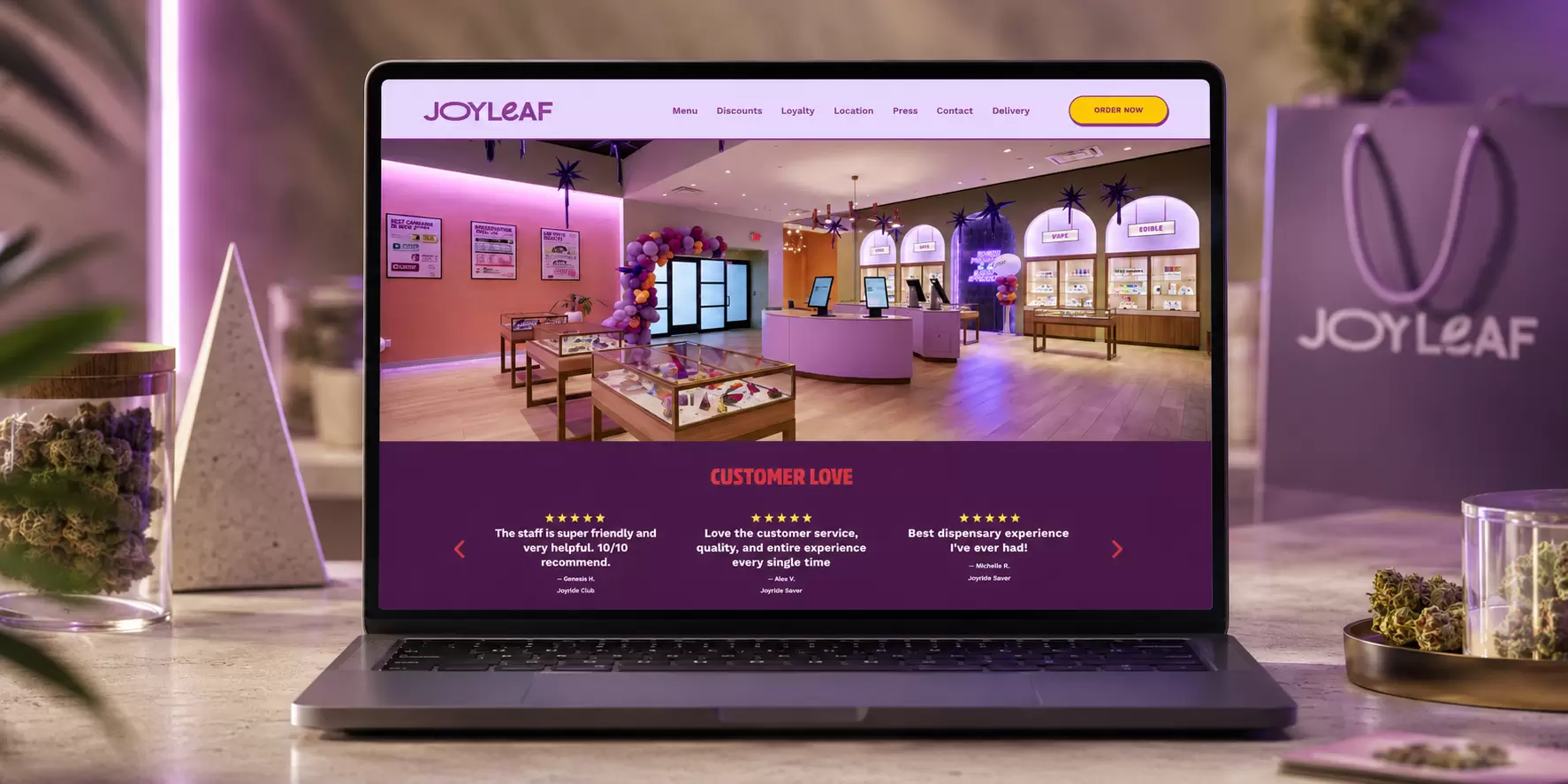 Joyleaf Dispensary Website Case Study