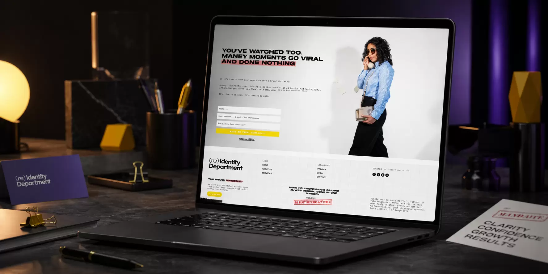 The Identity Dept - Brand Strategy Studio Website - Image 1